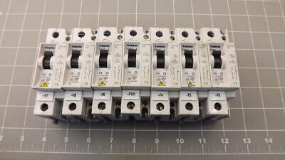 Lot of 7 SIEMENS 5SX21 CIRCUIT Breakers T22002