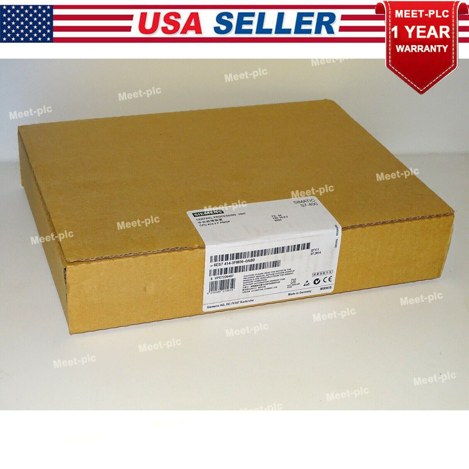 New Siemens 6ES7414-3FM06-0AB0 6ES74143FM060AB0 SIMATIC S7-400 CPU414F-3