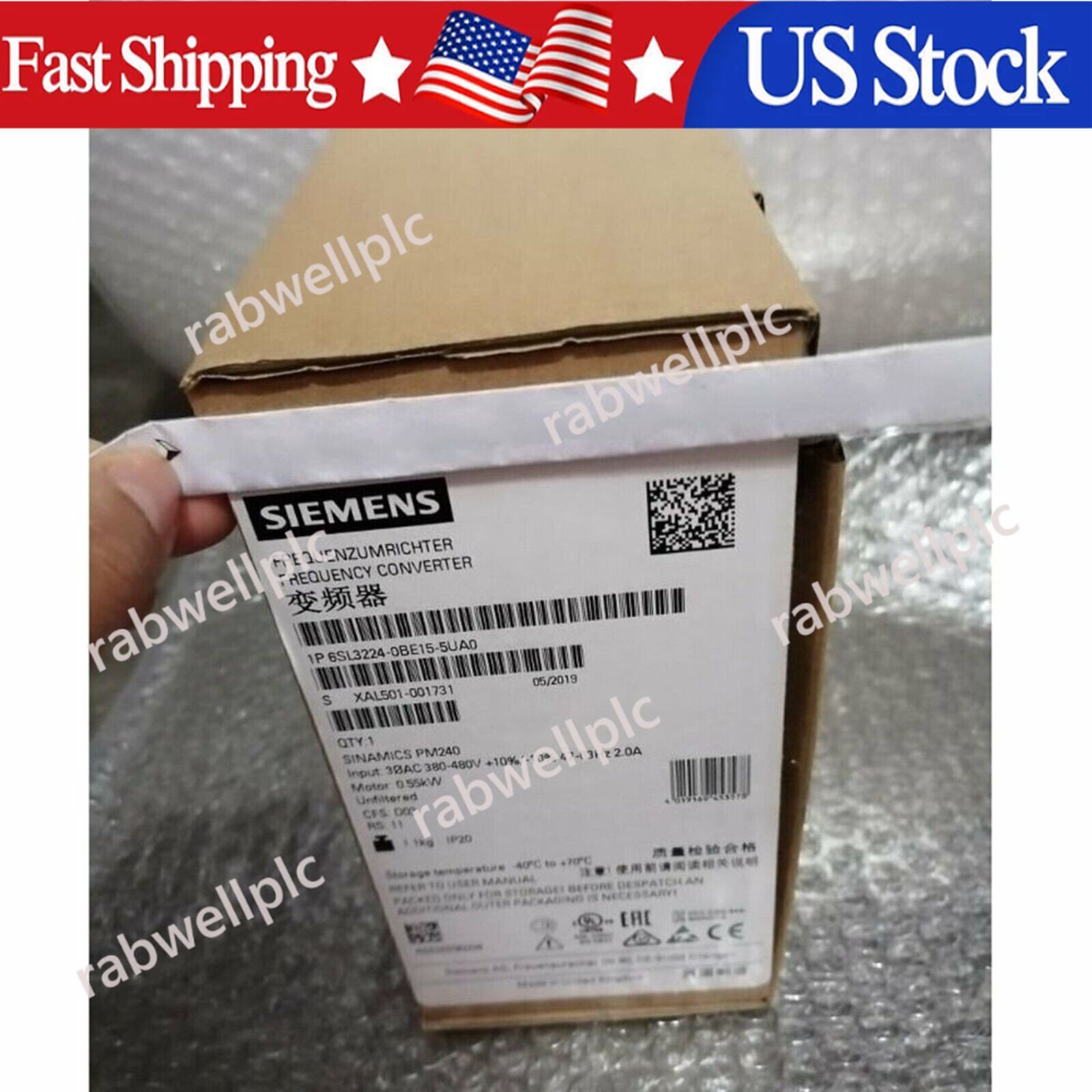 New Siemens 6SL3224-0BE15-5UA0 G120 PM 240 Power Module 6SL3 224-0BE15-5UA0
