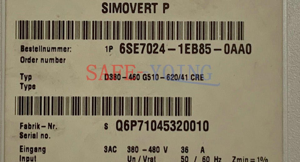 ONE USED SIEMENS Inverter 6SE7024-1EB85-0AA0