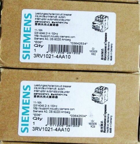 3RV1021-4AA10 1PCS New original SIEMENS 3RV1 021-4AA10  Fast delivery