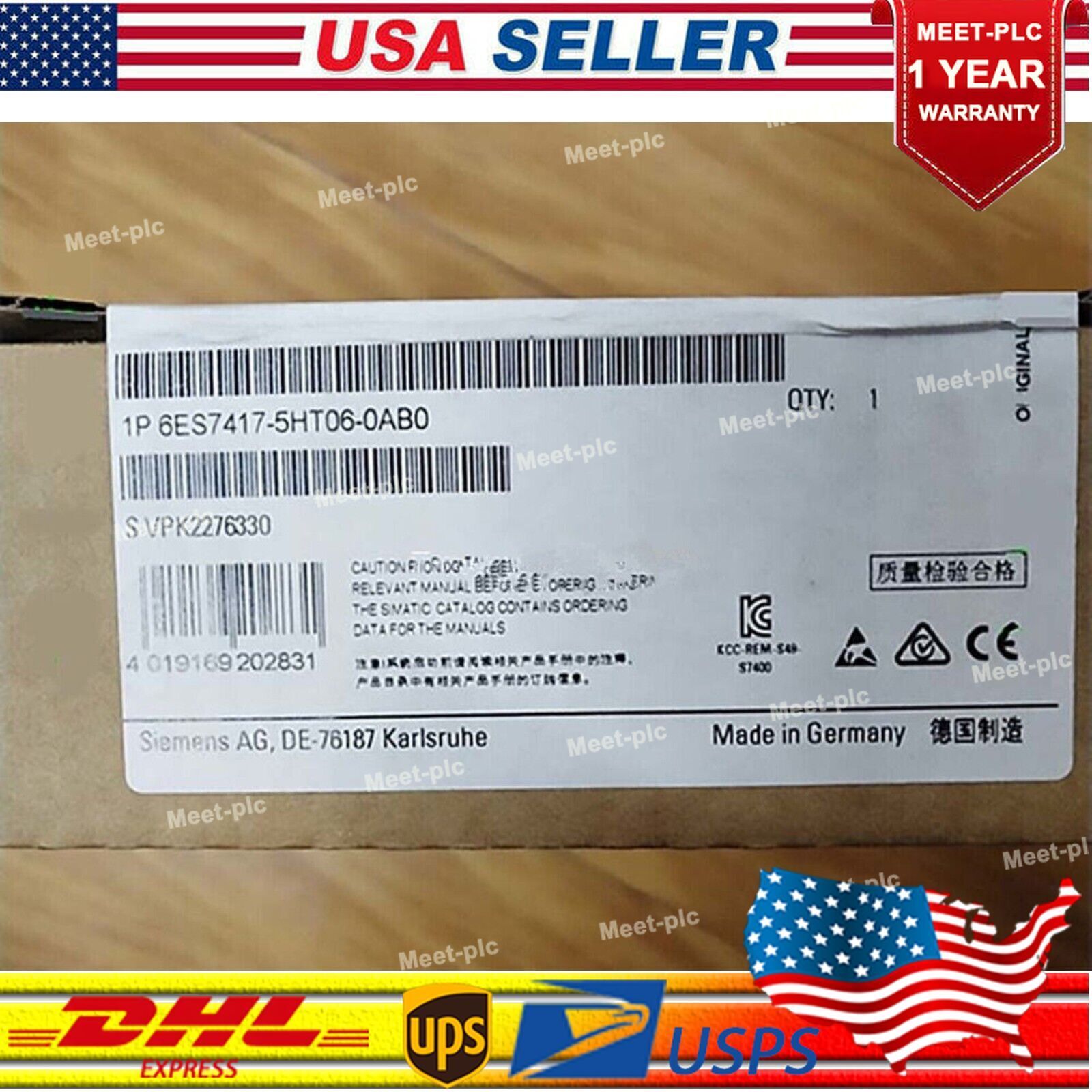New Siemens 6ES7 417-5HT06-0AB0 6ES7417-5HT06-0AB0 SIMATIC S7-400H CPU 417-5H