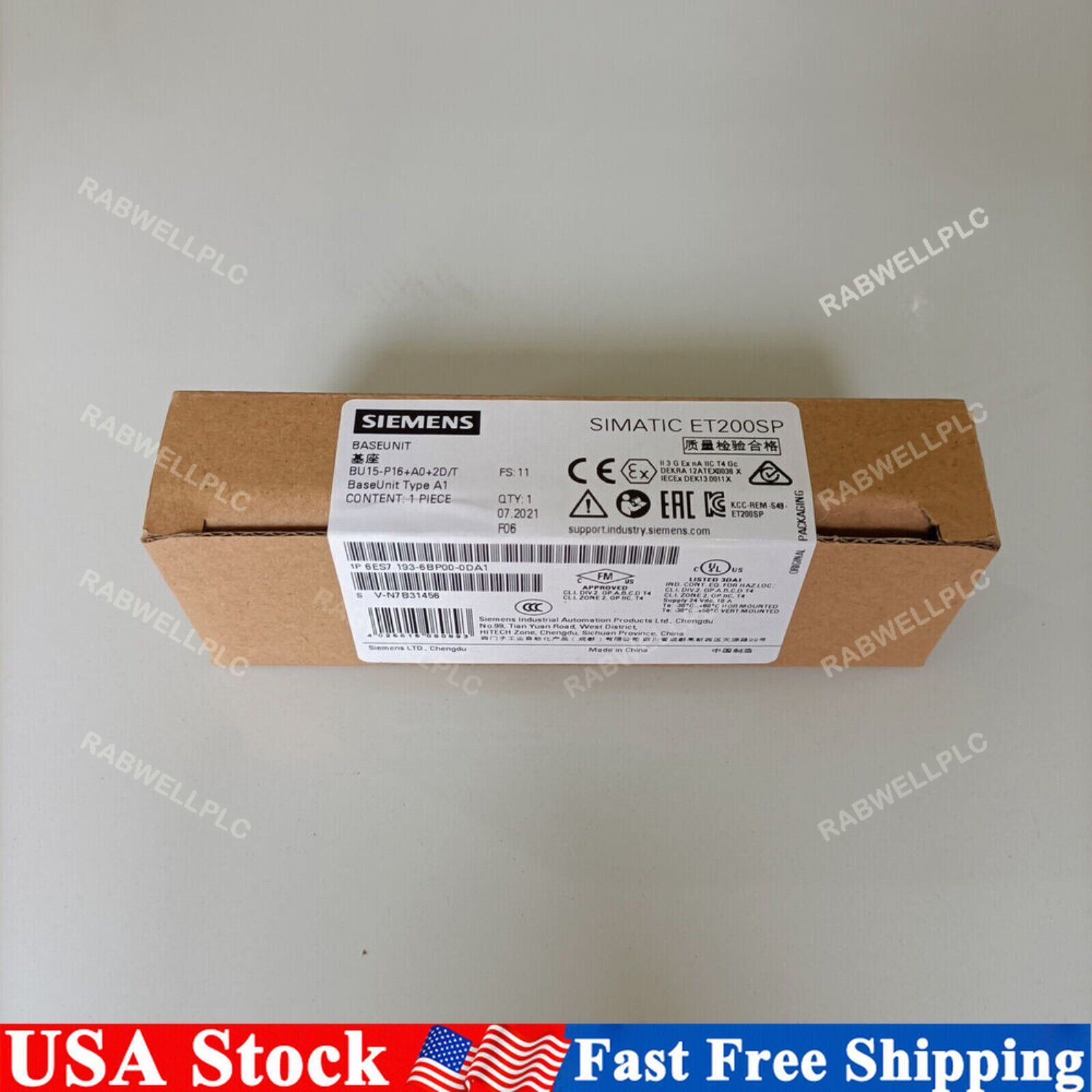 New Siemens 6ES7193-6BP00-0DA1 SIMATIC ET 200SP 6ES7 193-6BP00-0DA1