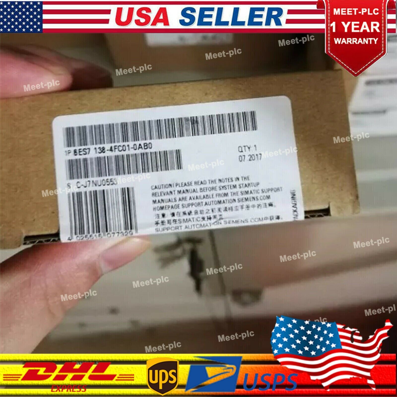 New Siemens 6ES7 138-4FC01-0AB0 6ES7138-4FC01-0AB0 Electronics module f. ET200S