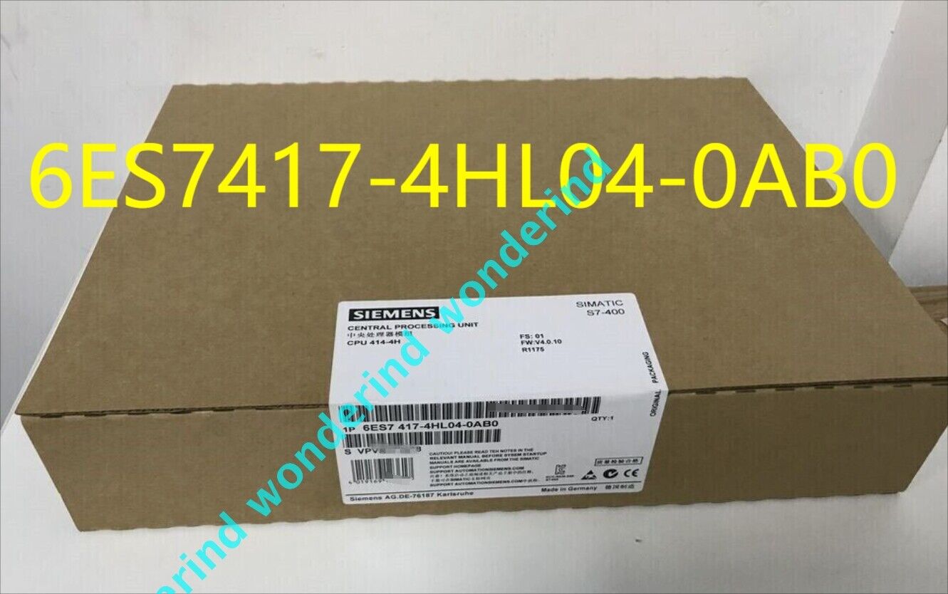 Sealed IN BOX SIEMENS 6ES7 417-4HL04-0AB0 6ES7417-4HL04-0AB0 FREE SHIP