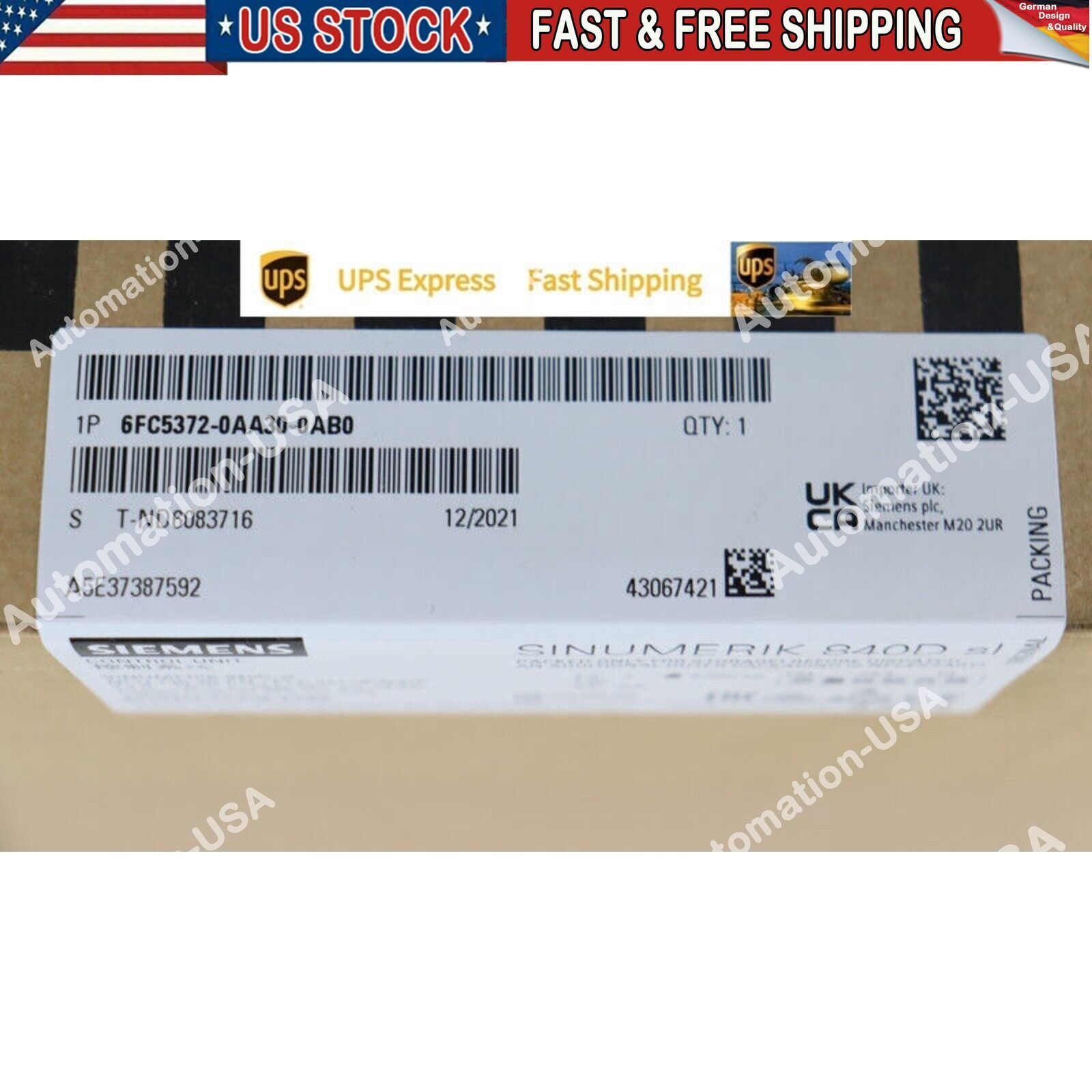 6FC5372-0AA30-0AB0 SIEMENS PLC 6FC5372-0AA30-0AB0 Spot Goods！Expedited Shipping