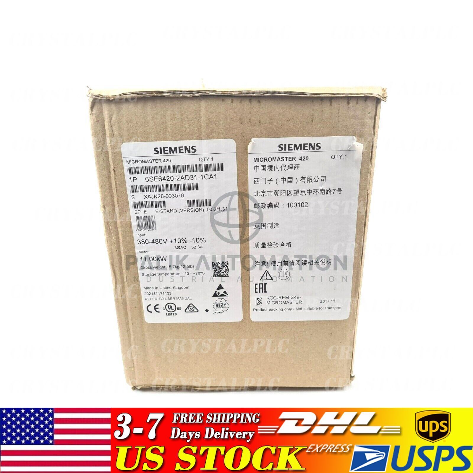 New Siemens 6SE6 420-2AD31-1CA1 MICROMASTER 420 with Filter 6SE6420-2AD31-1CA1