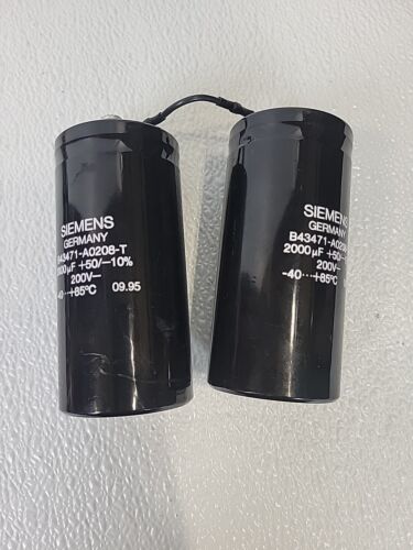Siemens Sirona D3200 Orthophos Capacitor Siemens B43471-A0208-T 2000uF 200V Used