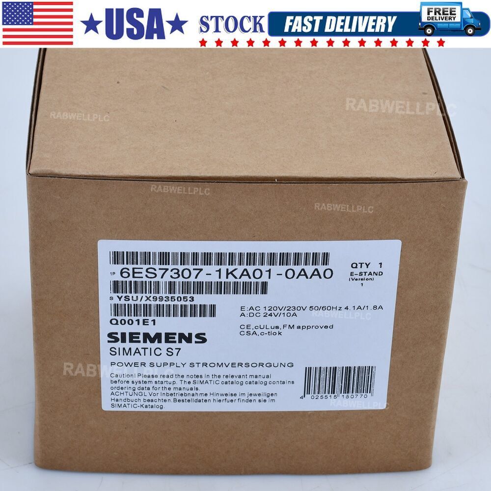 1PC Siemens 6ES7 307-1KA01-0AA0 6ES7307-1KA01-0AA0 Power Supply New In Box