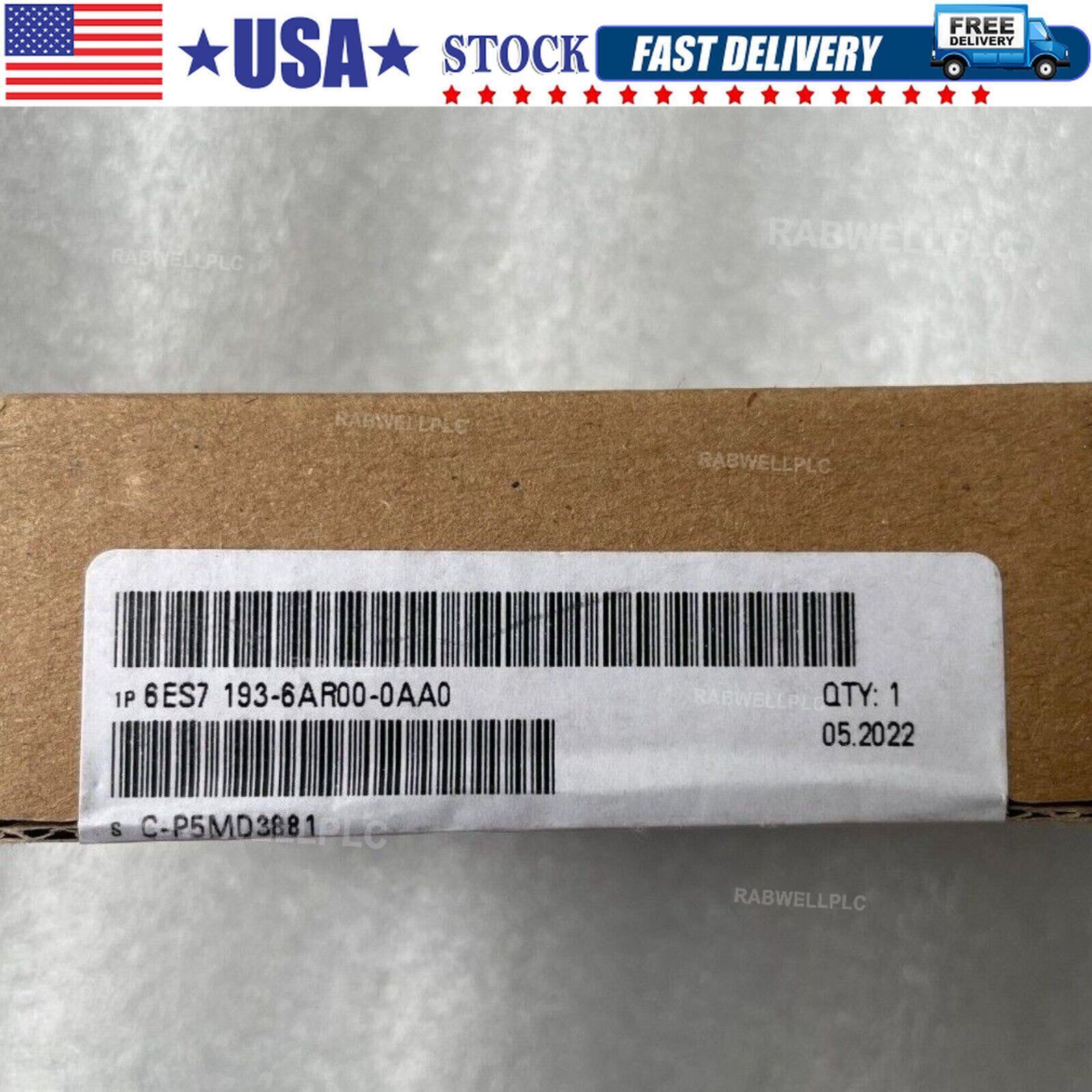 1PC New Sealed SIEMENS 6ES7 193-6AR00-0AA0 6ES7193-6AR00-0AA0 w/ 1 YEAR WARRANTY