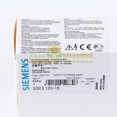 1piece NEW Siemens 3SE3120-1E Limit Switch 3SE3 120-1E In Box