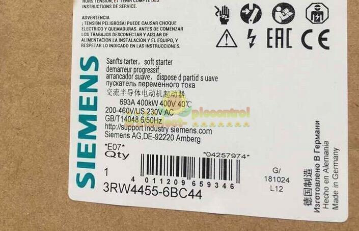 ONE NEW Siemens Soft Starter 3RW4455-6BC44 3RW44556BC44