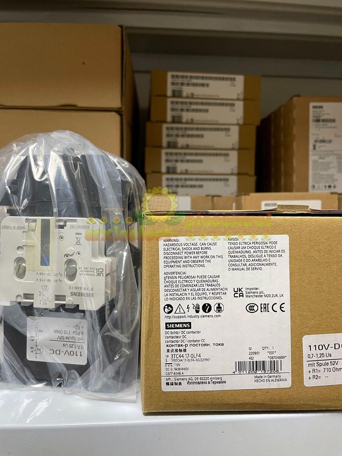 NEW 1PC Siemens Contactor 3TC4417-0LF4
