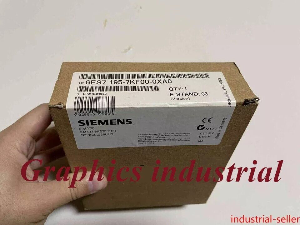 NEW Siemens 6ES7 195-7KF00-0XA0 6ES7195-7KF00-0XA0 In Box Expedited Shipping