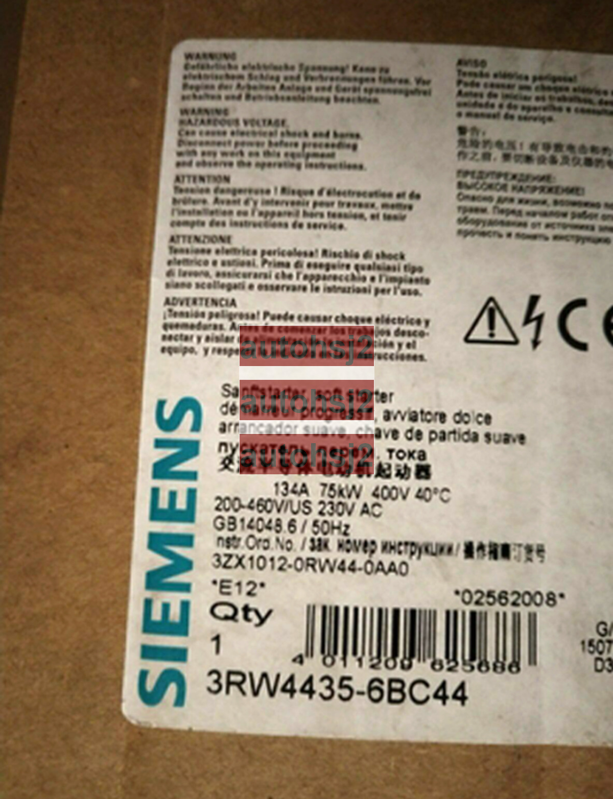 NEW Siemens 3RW4435-6BC44 Soft Starter 3RW4 435-6BC44
