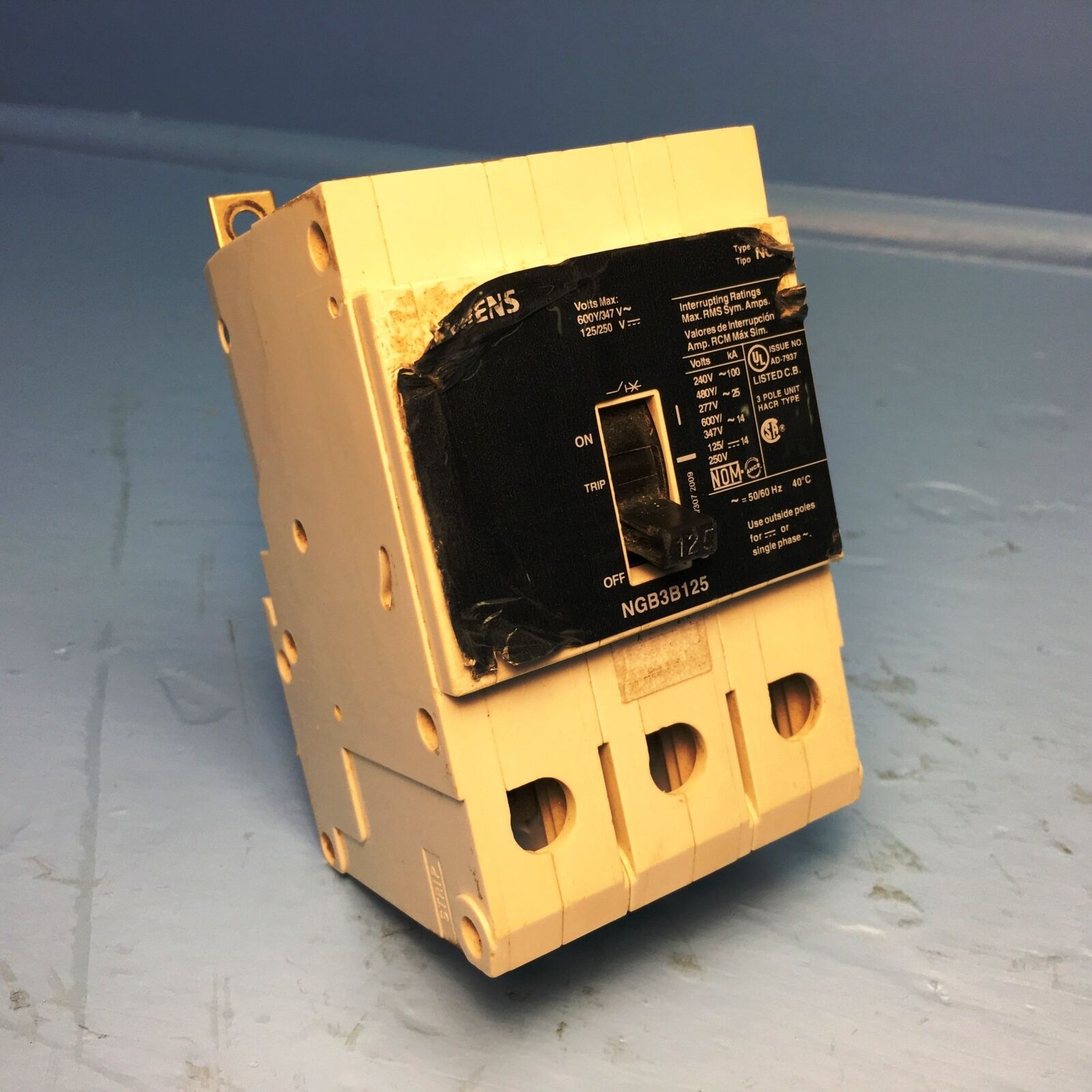 SIEMENS NGB3B125 125A 600V 3P 25K News