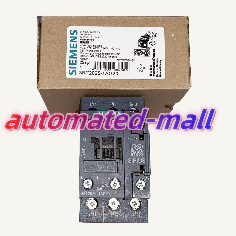 3RT2025-1AG20 NEW SIEMENS Contactor Expedited Shipping 3RT20251AG20 3RT2025