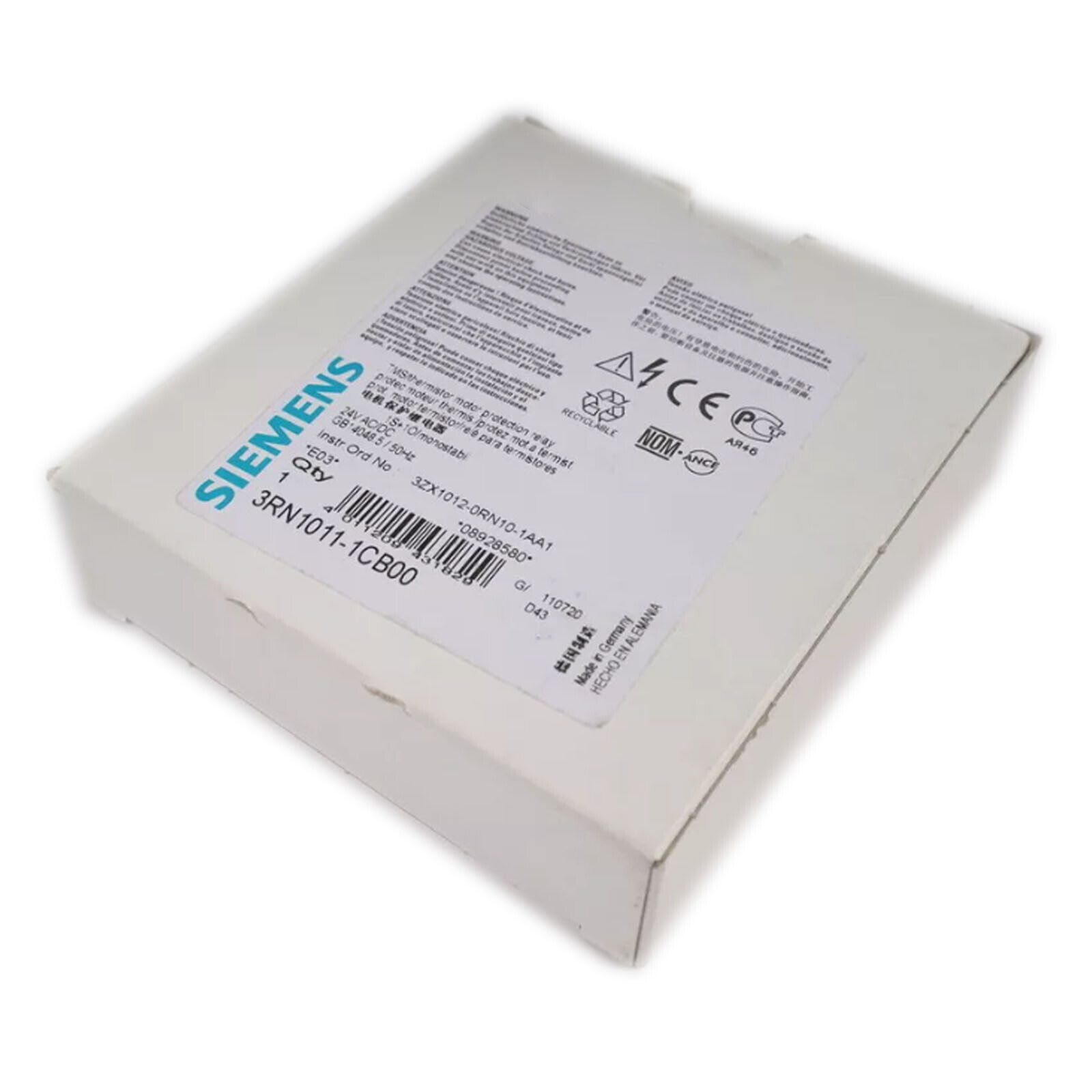 NEW SIEMENS 3RN1011-1CB00 Thermistor Motor Protection Relay