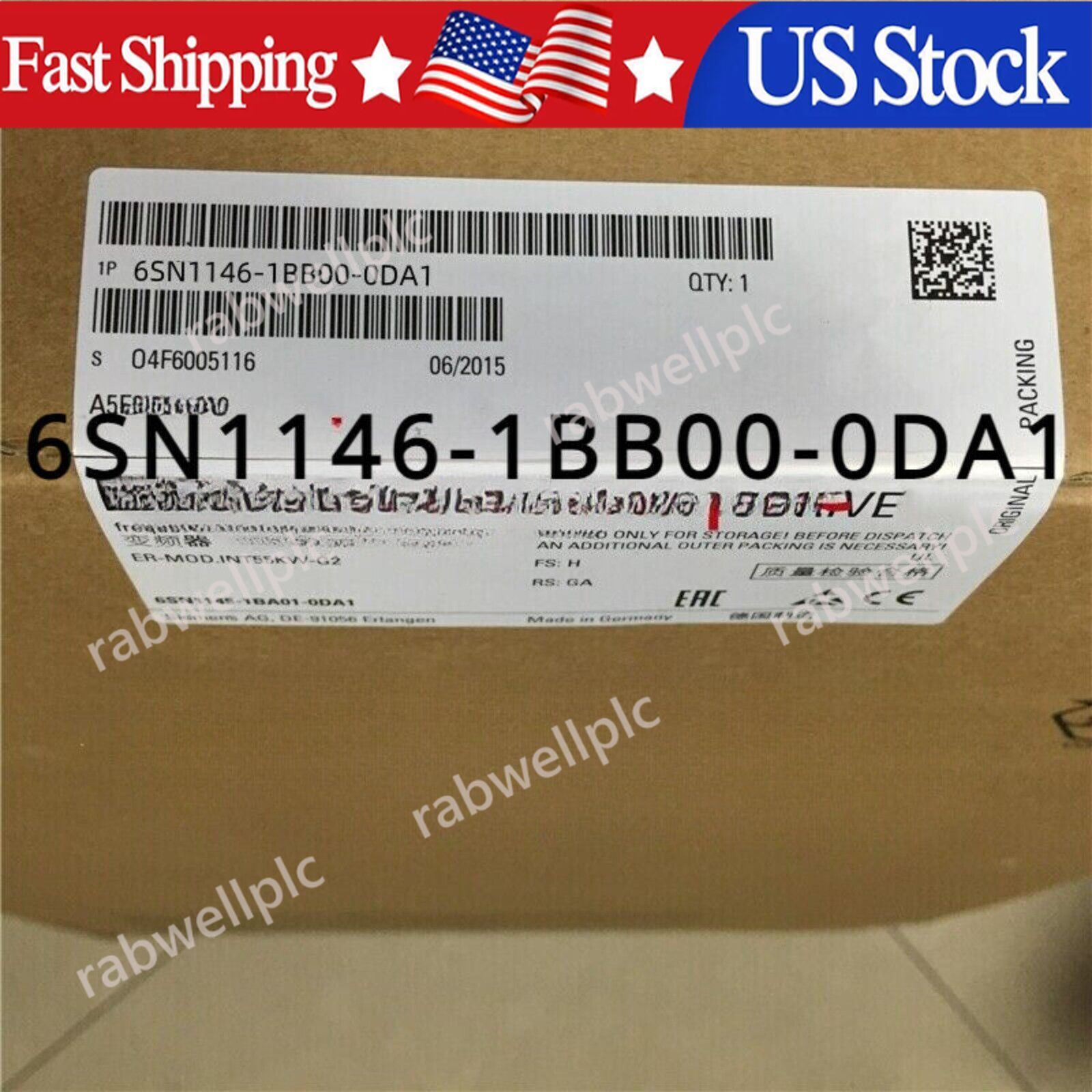 New Siemens 6SN1146-1BB00-0DA1 6SN1 146-1BB00-0DA1 FEEDBACK MODULE 55/71 KW