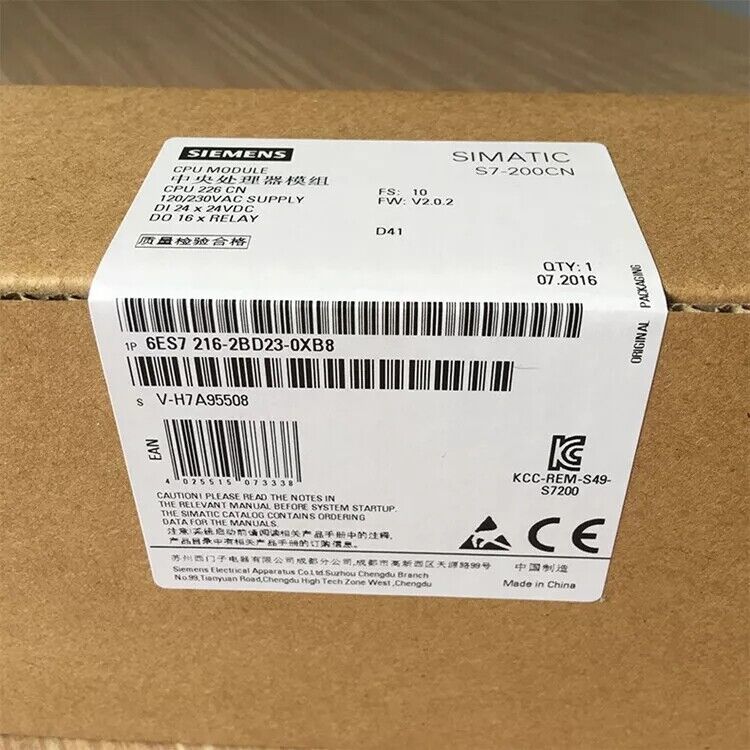 NEW Siemens 6ES7 216-2BD23-0XB0 PLC Simatic S7 Basic CPU Module 120-230VAC