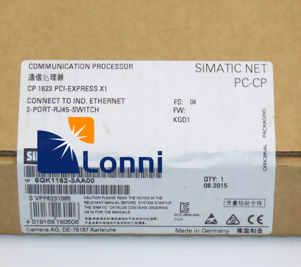 6GK1162-3AA00 6GK1162-3AA00 New Siemens Communications Processor
