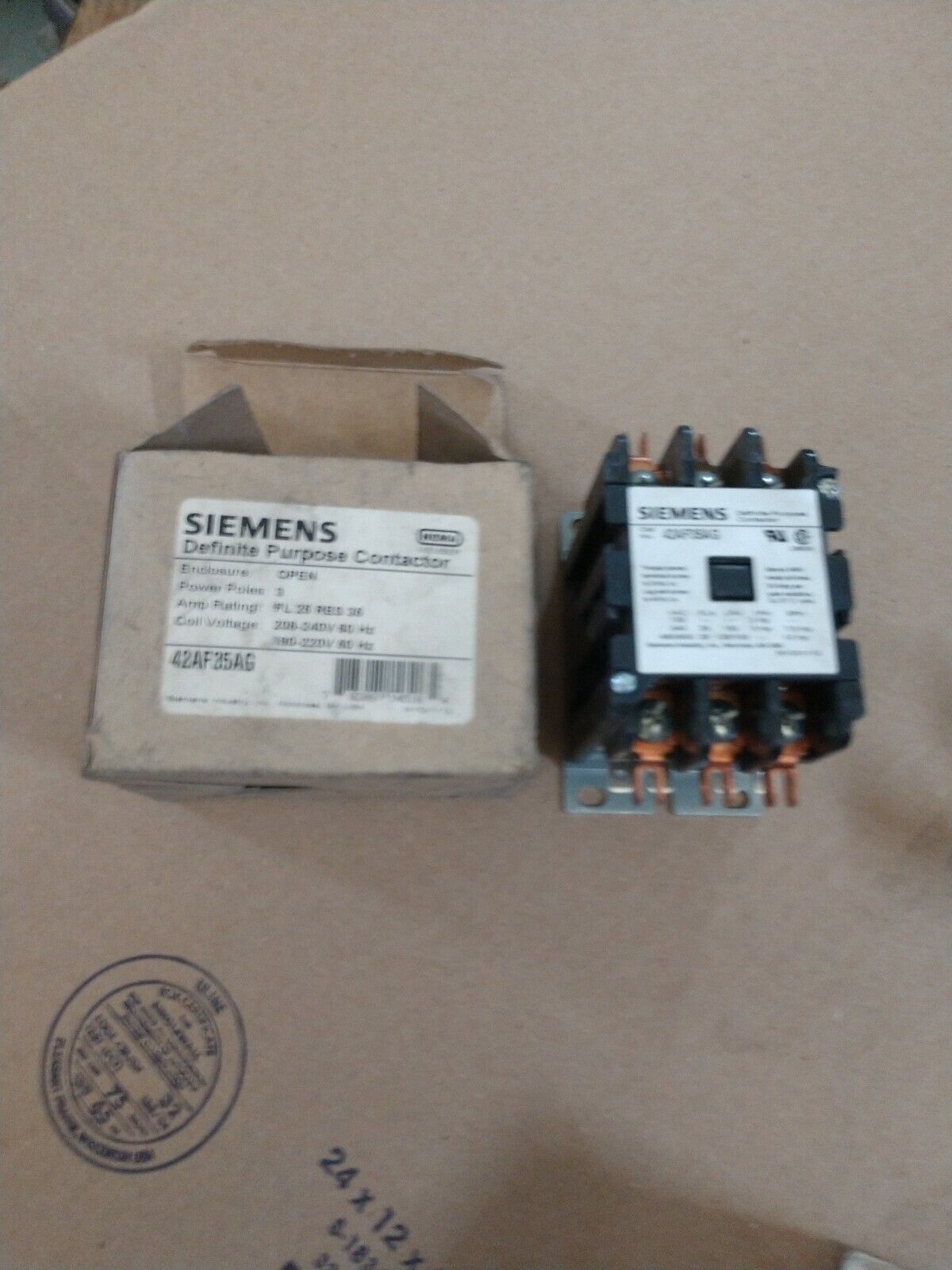 Siemens Furnas 42AF35AG Contactor Definite Purpose 3 Pole 240V Coil BRAND NEW