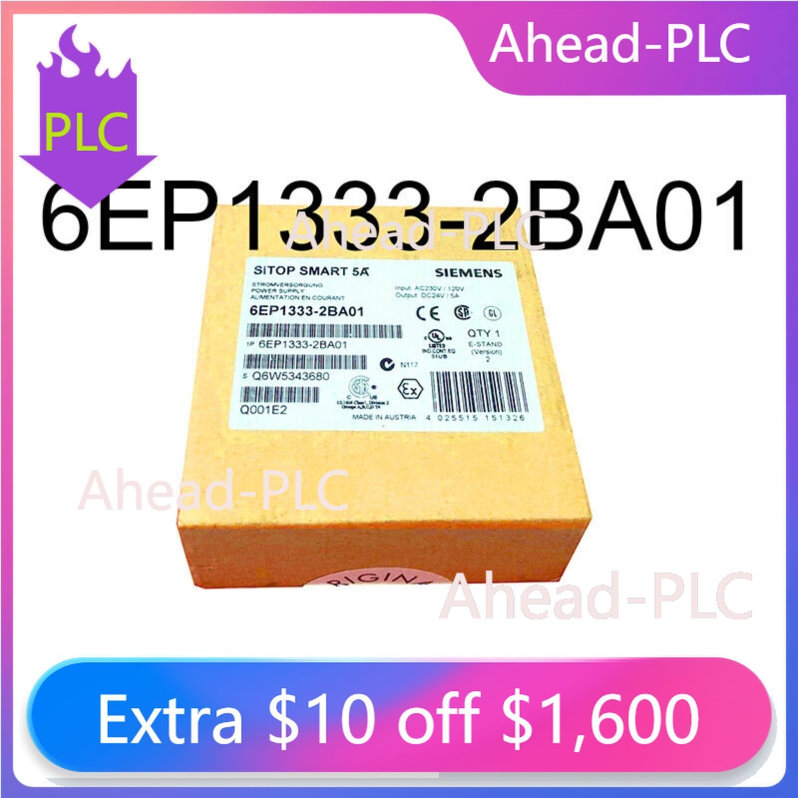 1PC New In Box 6EP1333-2BA01 6EP1 333-2BA01 Fast Shipping Siemens Power Supply
