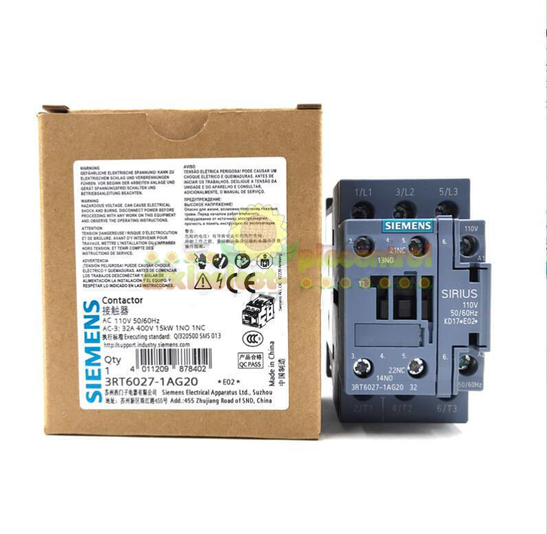 1PC New Siemens 3RT6027-1AG20 AC110V Contactor