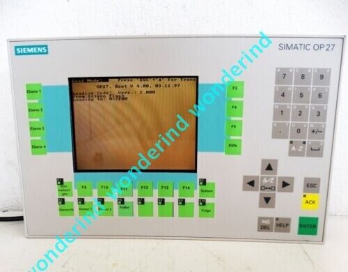 6AV3627-1LK00-1AX0 Siemens OP27 6AV3 627-1LK00-1AX0 E: A05 Color Panel -used-