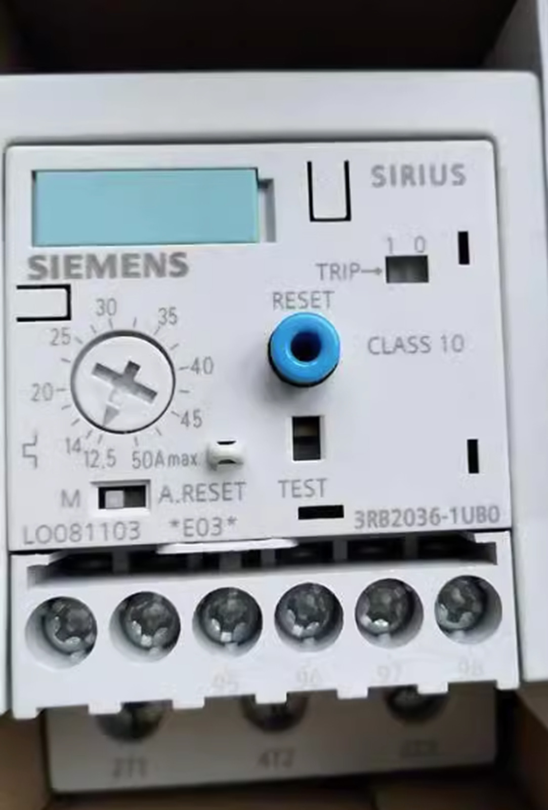New In Box SIEMENS 3RB2036-1UB0 Thermal Relay