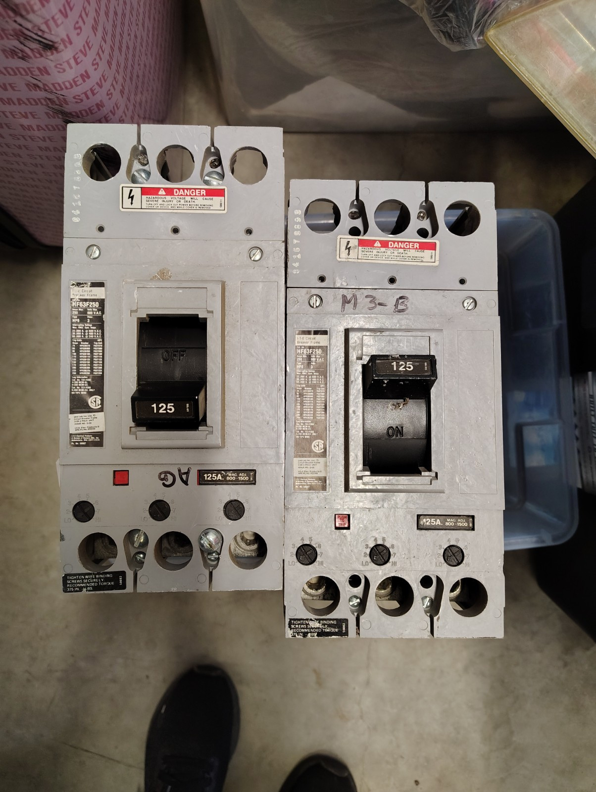 Siemens Sentron HFD63F250 FRAME 3P 250 A  Circuit Breaker 250A HFD6 125A trip