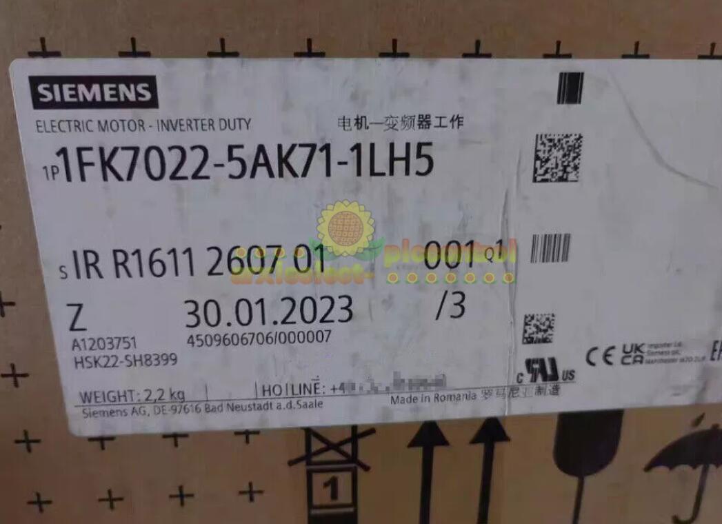 1PCS NEW SIEMENS Servo Motor 1FK7022-5AK71-1LH5 1FK7 022-5AK71-1LH5