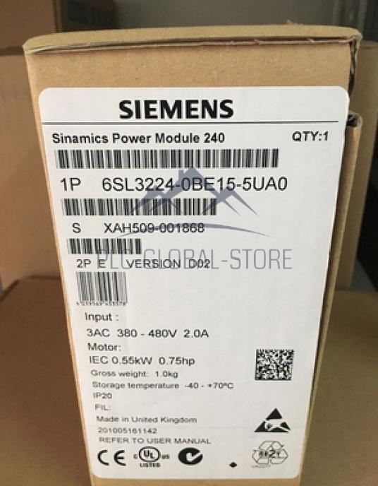 1PC New Siemens 6SL3224-0BE15-5UA0 G120 PM 240 Power Module 6SL3 224-0BE15-5UA0