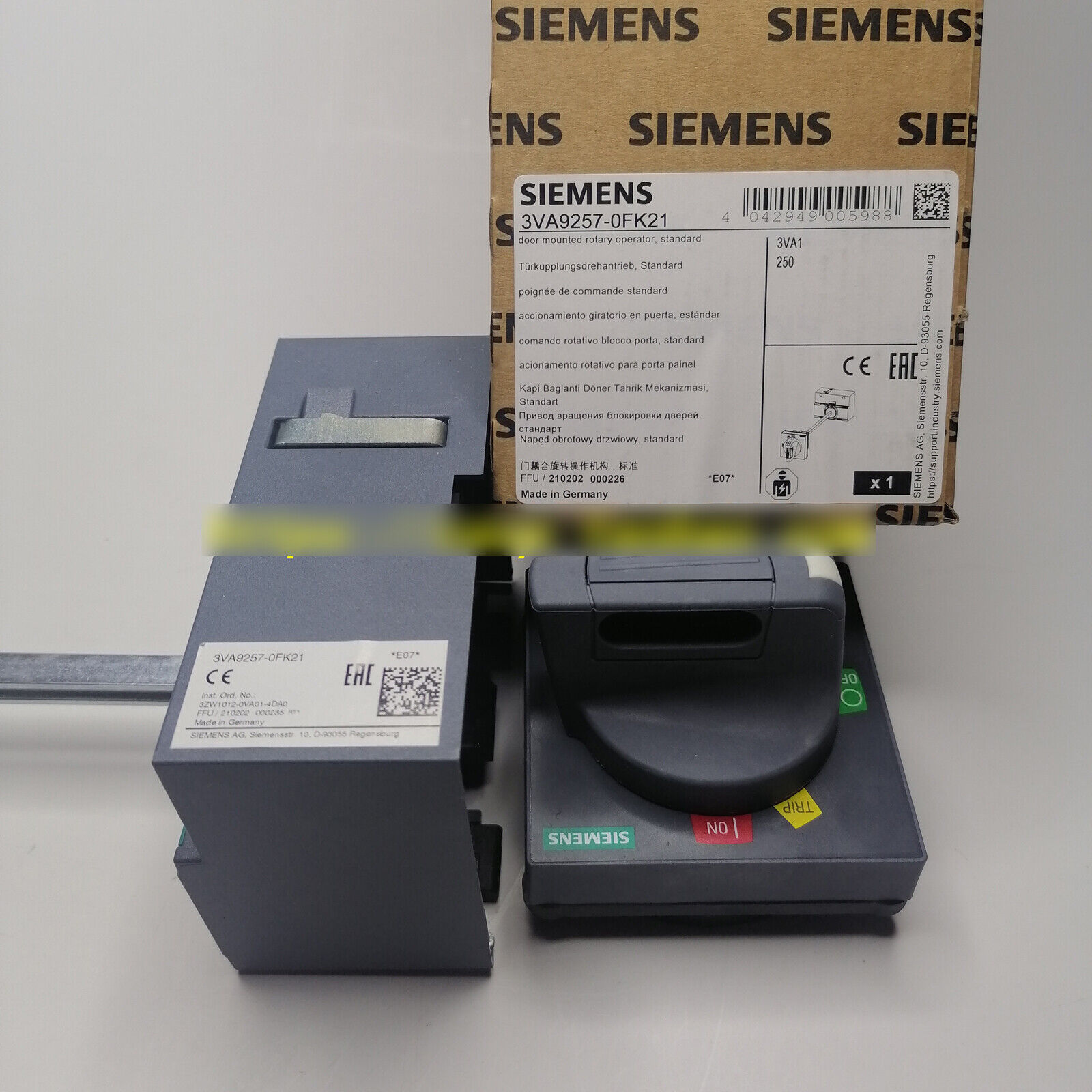 1PC NEW SIEMENS 3VA9257-0FK21 Door coupling mechanism handle kit FAST SHIP#XR