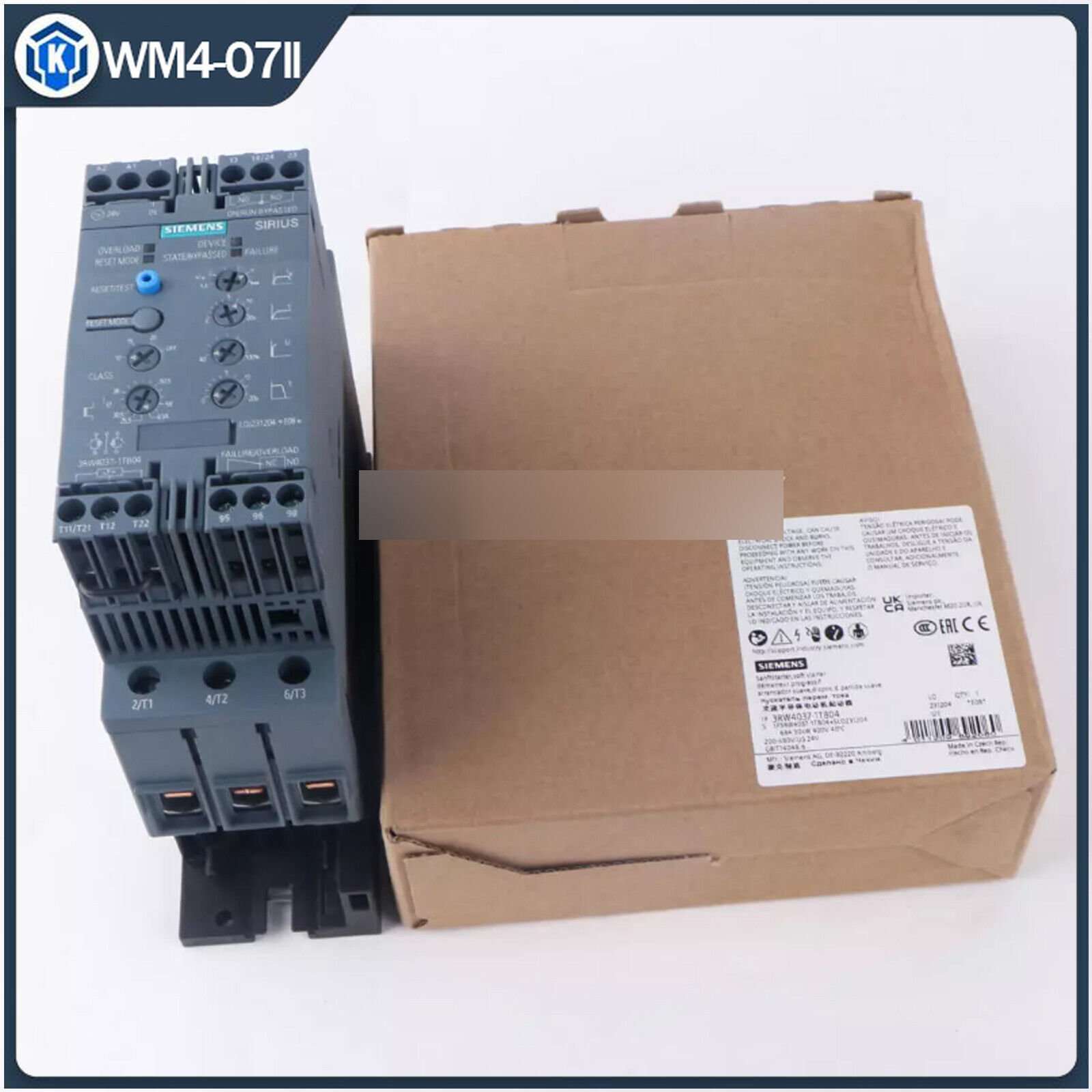 1PCS NEW Siemens 3RW4037-1TB04 SIRIUS Soft Starter FAST SHIP#XR