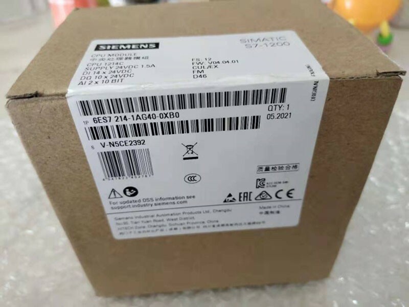 Siemens PLC 6ES7 214-1AG40-0XB0 CPU Module 6ES72141AG400XB0