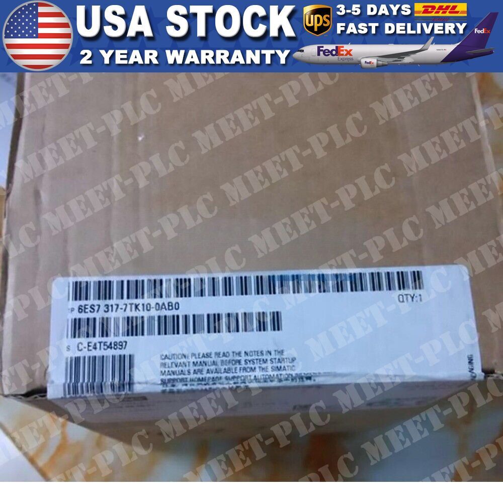 New Siemens 6ES7317-7TK10-0AB0 6ES7 317-7TK10-0AB0 S7-300 CPU 317T-3 PN/DP