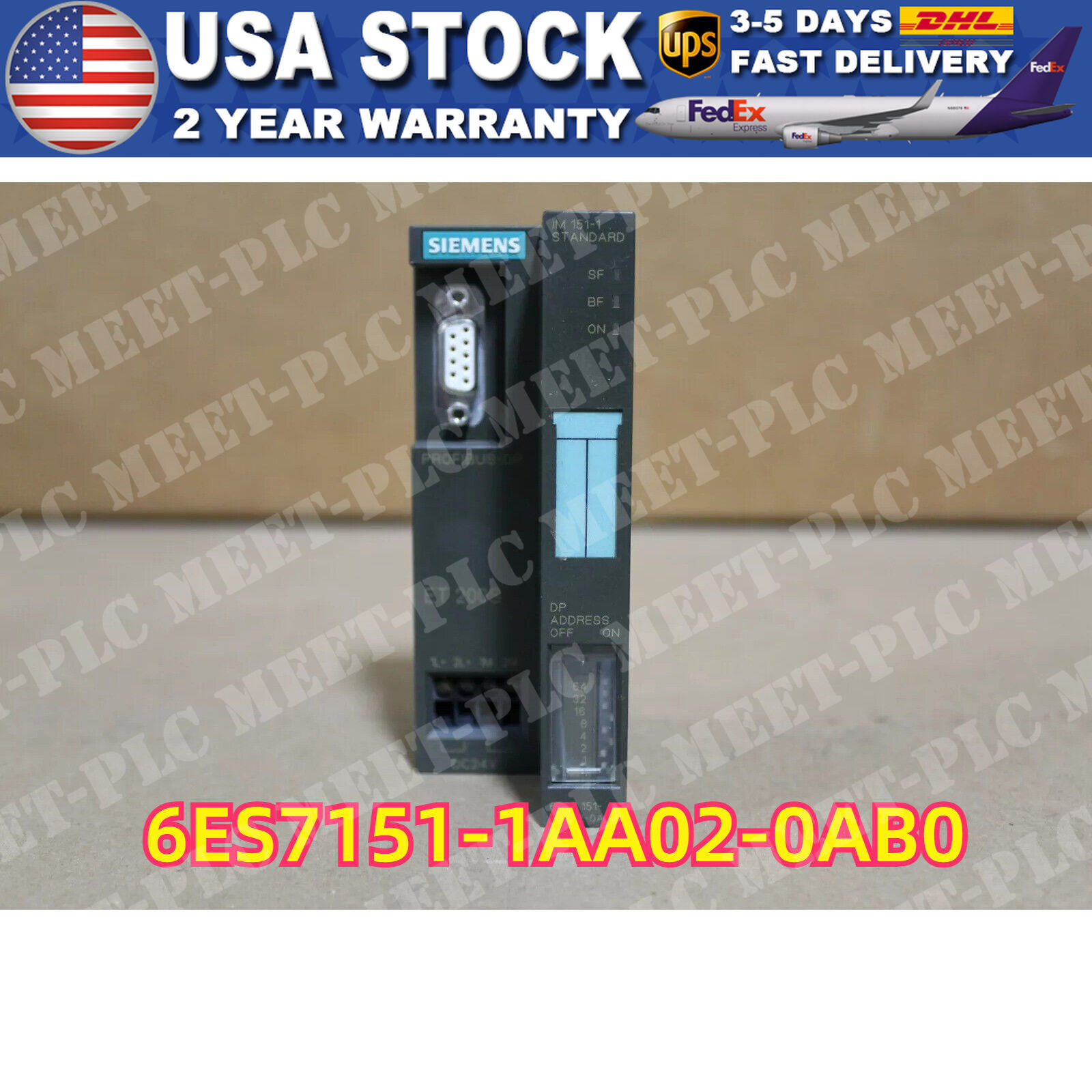New Siemens 6ES7 151-1AA02-0AB0 6ES7151-1AA02-0AB0 DP INTERFACE MODULE IM151-1