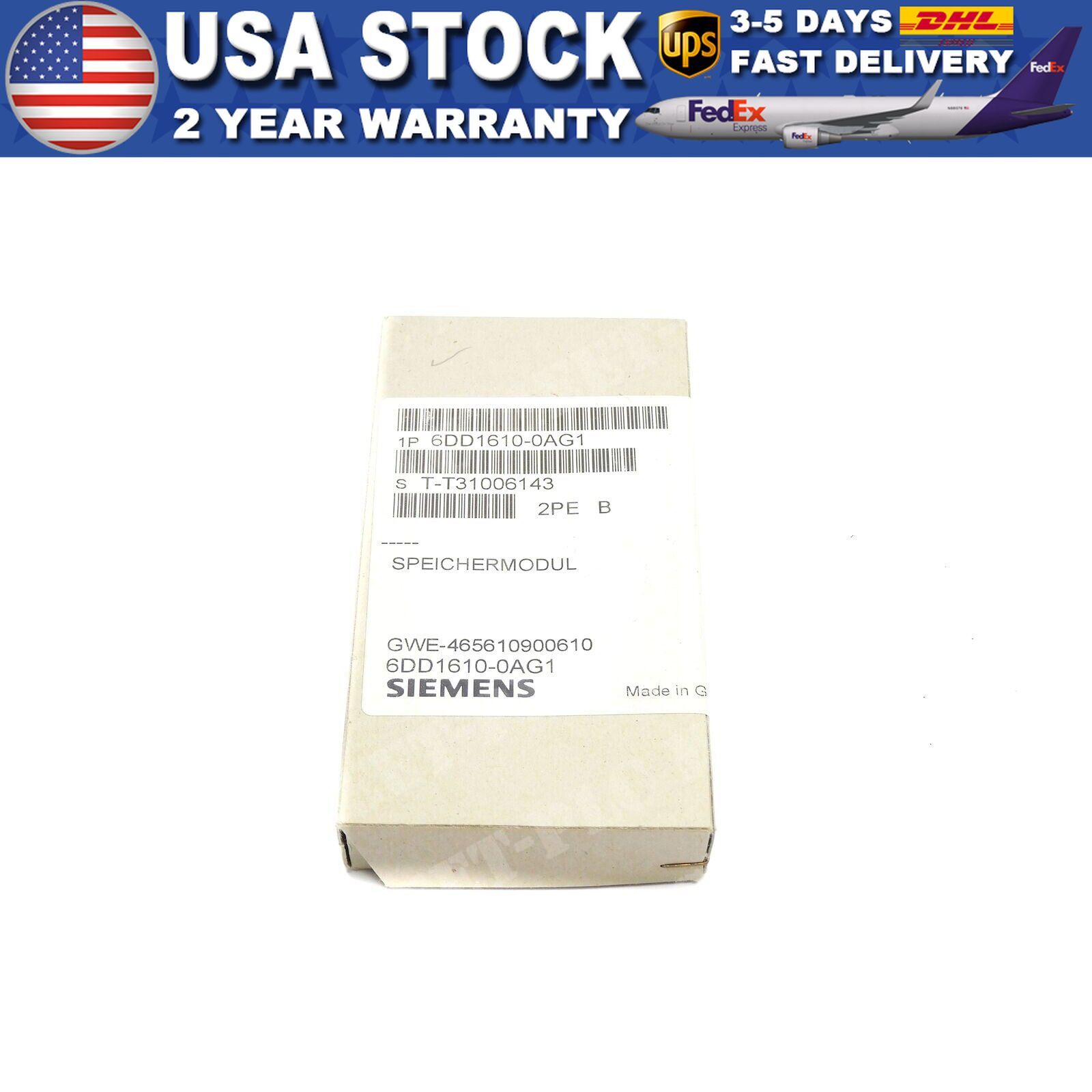 New Siemens 6DD1610-0AG1 SIMADYN D MEMORY SUBMODULE 6DD1 610-0AG1