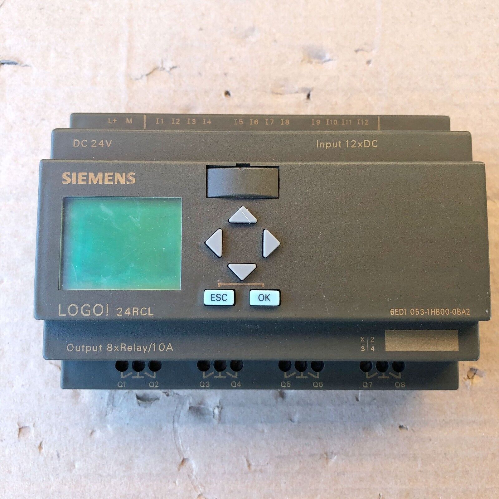 SIEMENS 6ED1 053-1HB00-0BA2 LOGO 24RCL PLC 6ED10531HB000BA2