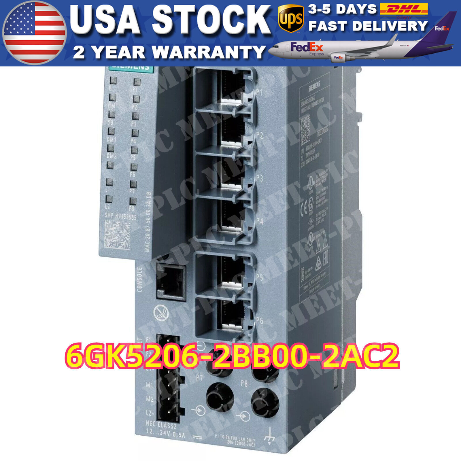New Siemens 6GK5206-2BB00-2AC2 6GK5 206-2BB00-2AC2 1 Year Warranty Fast Shipping