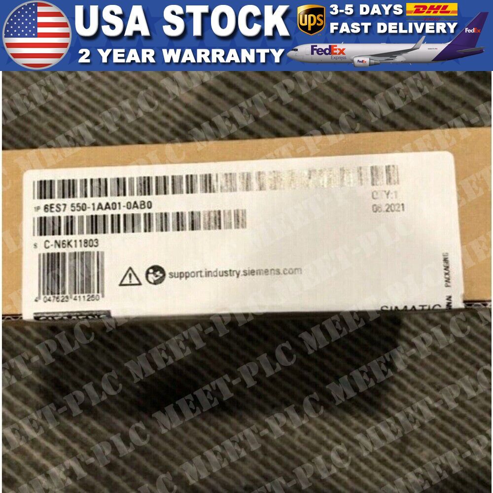 New Siemens 6ES7550-1AA01-0AB0 6ES7 550-1AA01-0AB0 1 Year Warranty Fast Shipping