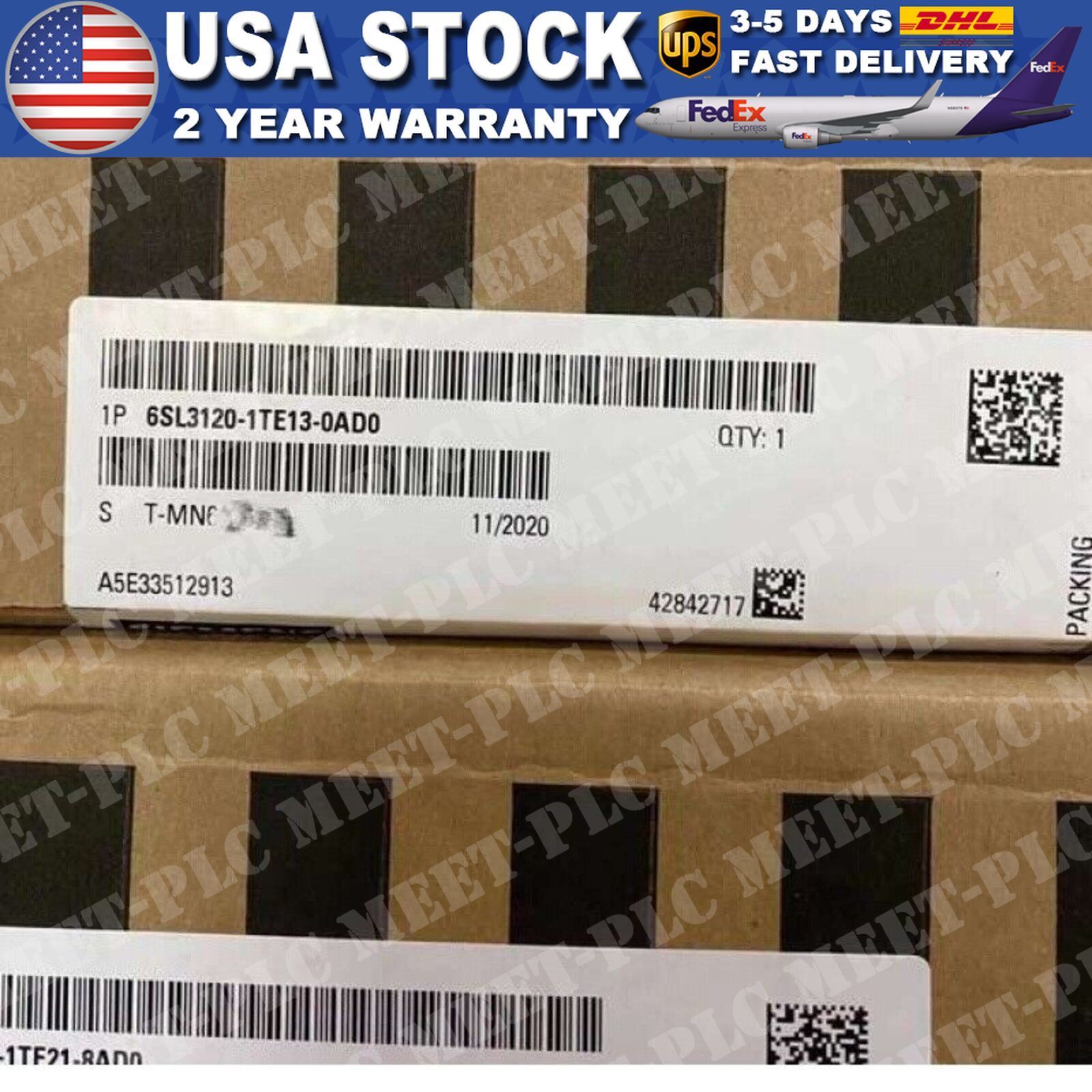 1PC New Siemens 6SL3120-1TE13-0AD0 Module Expedited Shipping