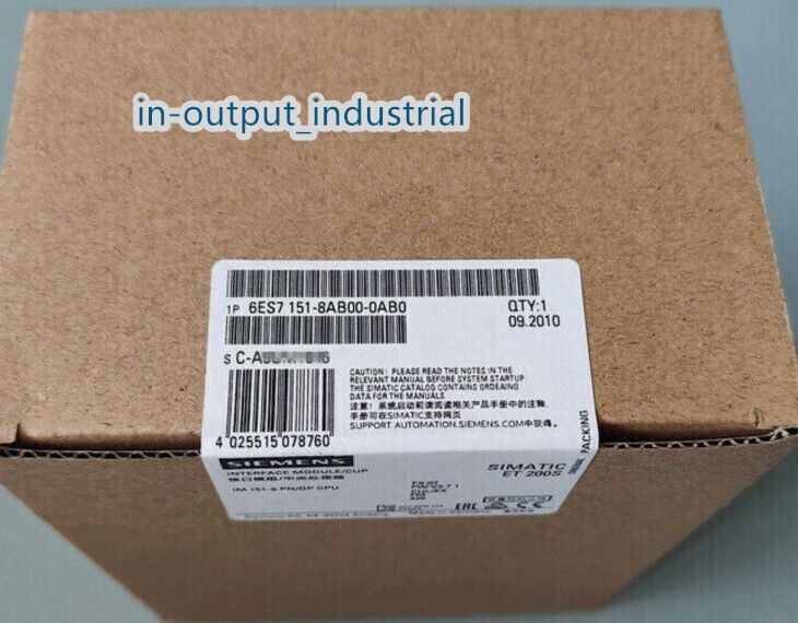 New Siemens 6ES7 151-8AB00-0AB0 / 6ES7 151-8AB00-0AB0 Interface Module