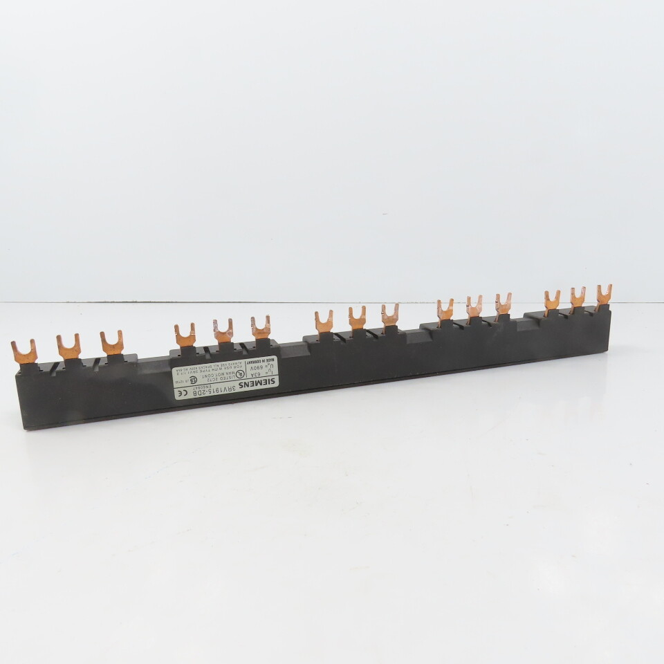 Siemens 3RV1915-2DB 3-Phase Copper Comb Busbar 63A 690V