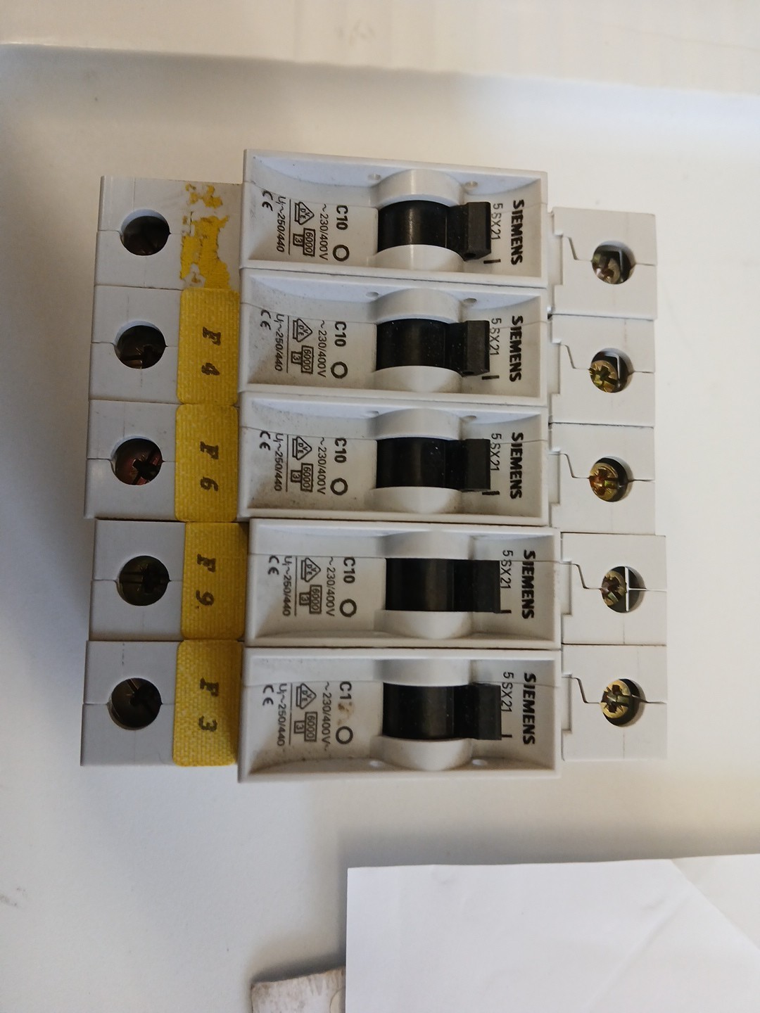 Siemens 5SX21-C1 Circuit Breaker  1-Pole, 1 Amp, 230/400 vac,  USED & TESTED