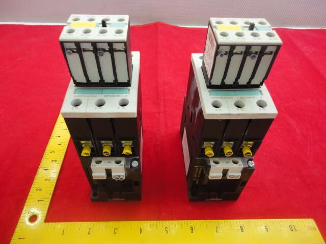 1 LOT OF 2 SIEMENS 3RT1034-1B CONTACTOR RELAYS T20844