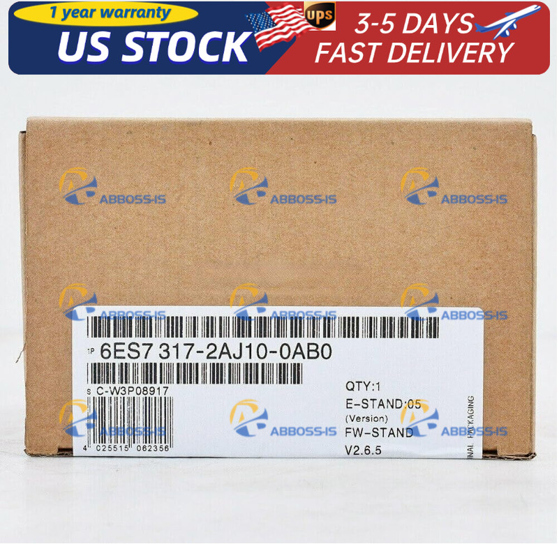New Siemens 6ES7317-2AJ10-0AB0 SIMATIC S7-300 CPU 6ES7 317-2AJ10-0AB0
