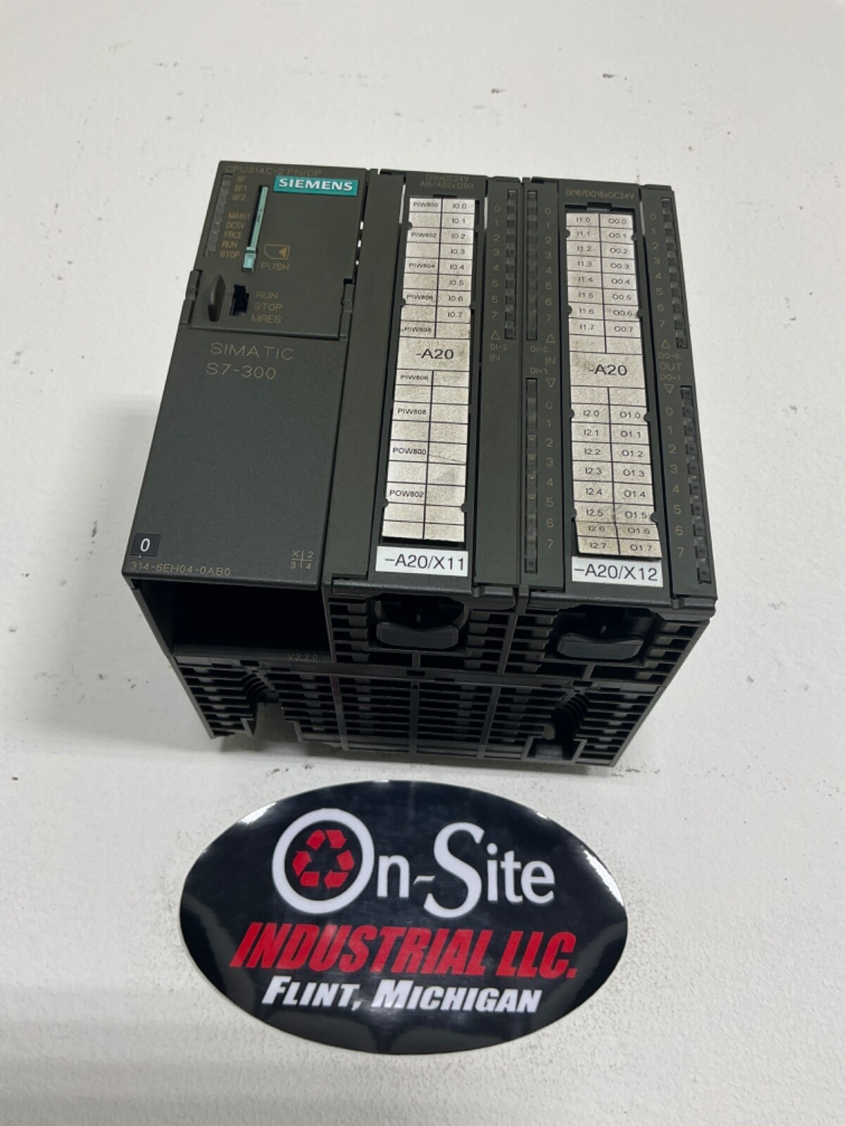 SIEMENS 6ES7 314-6EH04-0AB0 SIMATIC S7-300 CPU MODULE 24 VDC POWER SUPPLY