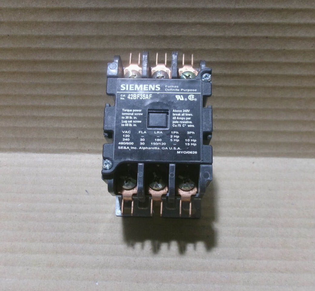 Siemens 42BF35AF Furnas Definite Purpose Contactor